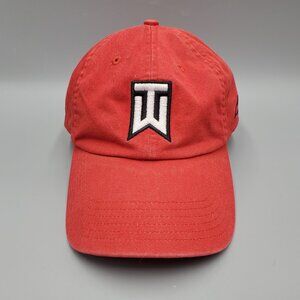 Red TW Tiger Wood Nike Golf Cap Hat from 2006 Buick Open Adjustable Strapback